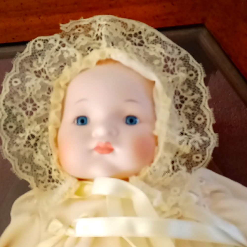 NWT Vintage Porcelain Baby Doll